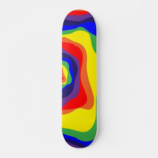Ebb en Flow 4 regenboog Persoonlijk Skateboard (Voorkant)
