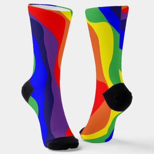 Ebb en Flow 4 regenboog Sokken (Gebogen)