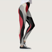 Ebb en Flow 4 - Rood, grijs, zwart en bonwit Leggings (Rechts)
