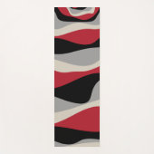 Ebb en Flow 4 - Rood, grijs, zwart en bonwit Yogamat (Voorkant)
