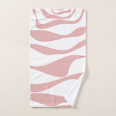 Ebb en Flow 4 - Roze en Wit Bad Handdoek (Handdoek)