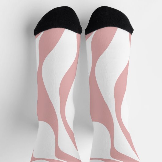 Ebb en Flow 4 - Roze en Wit Sokken (Top)