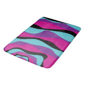 Ebb en Flow 4 - Roze, Paarse, Blauw en Zwart Badmat (Gekanteld)