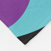 Ebb en Flow 4 - Roze, Paarse, Blauw en Zwart Fleece Deken (Hoek)