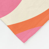 Ebb en Flow 4 - Roze, Sinaasappel en Crème Fleece Deken (Hoek)