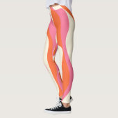 Ebb en Flow 4 - Roze, Sinaasappel en Crème Leggings (Links)