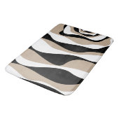 Ebb en Flow 4 - Taupe, Black en White Badmat (Gekanteld)