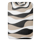 Ebb en Flow 4 - Taupe, Black en White Badmat (Voorkant Verticaal)