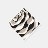 Ebb en Flow 4 - Taupe, Black en White Servet (Hoek)