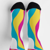 Ebb en Flow 4 - Turquoise, Geel, Roze en Wit Sokken (Top)