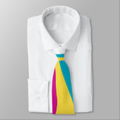 Ebb en Flow 4 - Turquoise, Geel, Roze en Wit Stropdas (Gebonden)