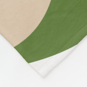 Ebb en Flow 4 - Wit, Zand en Palmgroen Fleece Deken (Hoek)