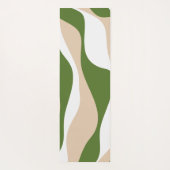 Ebb en Flow 4 - Wit, Zand en Palmgroen Yogamat (Achterkant)