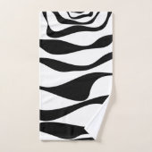 Ebb en Flow 4 - Zwart en wit Bad Handdoek (Handdoek)