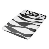 Ebb en Flow 4 - Zwart en wit Badmat (Gekanteld)
