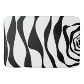 Ebb en Flow 4 - Zwart en wit Badmat (Voorkant)