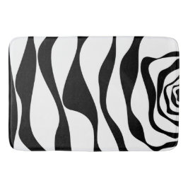 Ebb en Flow 4 - Zwart en wit Badmat