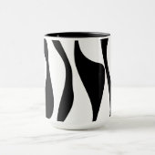 Ebb en Flow 4 - Zwart en wit Mok (Midden)