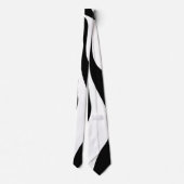 Ebb en Flow 4 - Zwart en wit Stropdas (Achterkant)
