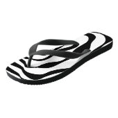 Ebb en Flow 4 - Zwart en wit Teenslippers (Schuin)