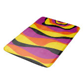 Ebb en Flow 4 - Zwart, Roze, Oranje en Geel Badmat (Gekanteld)