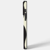 Ebb en Flow in zwart, grijs en crème Case-Mate iPhone Case (Achterkant / Links)