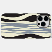 Ebb en Flow in zwart, grijs en crème Case-Mate iPhone Case (Achterkant (horizontaal))