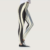Ebb en Flow in zwart, grijs en crème Leggings (Rechts)