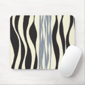 Ebb en Flow in zwart, grijs en crème Muismat (Met muis)