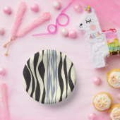 Ebb en Flow in zwart, grijs en crème Papieren Kommen (Feest)