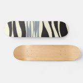 Ebb en Flow in zwart, grijs en crème Persoonlijk Skateboard (Horizontaal)