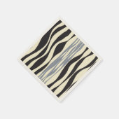 Ebb en Flow in zwart, grijs en crème Servet (Hoek)