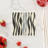 Ebb en Flow in zwart, grijs en crème Servet (Insitu)