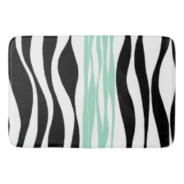Ebb en Flow - Mint Green, White en Black Badmat