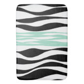 Ebb en Flow - Mint Green, White en Black Badmat (Voorkant Verticaal)