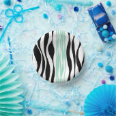 Ebb en Flow - Mint Green, White en Black Papieren Kommen (Feest)