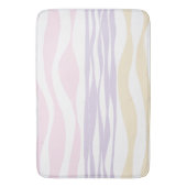 Ebb en Flow - Pastel Roze, Geel en Paars Badmat (Voorkant Verticaal)