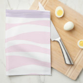 Ebb en Flow - Pastel Roze, Geel en Paars Theedoek (Quarter Fold)