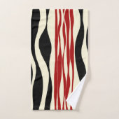 Ebb en Flow - Rood & Cream Bad Handdoek (Handdoek)