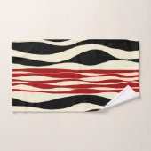 Ebb en Flow - Rood & Cream Bad Handdoek (Handdoek)