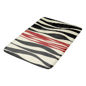 Ebb en Flow - Rood & Cream Badmat (Gekanteld)