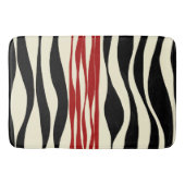 Ebb en Flow - Rood & Cream Badmat (Voorkant)