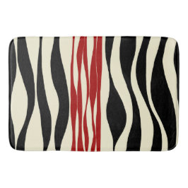 Ebb en Flow - Rood & Cream Badmat