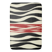Ebb en Flow - Rood & Cream Badmat (Voorkant Verticaal)