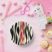 Ebb en Flow - Rood & Cream Papieren Kommen (Feest)