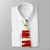 Ebb en Flow - Rood & Cream Stropdas (Gebonden)