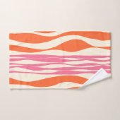 Ebb en Flow - Roze, Sinaasappel en crème Bad Handdoek (Handdoek)