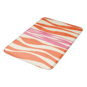 Ebb en Flow - Roze, Sinaasappel en crème Badmat (Gekanteld)