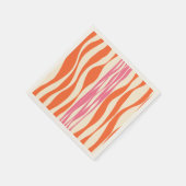 Ebb en Flow - Roze, Sinaasappel en crème Servet (Hoek)