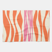 Ebb en Flow - Roze, Sinaasappel en crème Theedoek (Horizontaal)